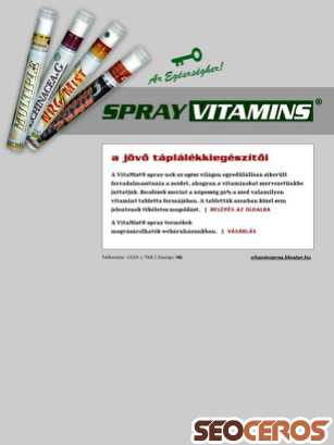 sprayvitamin.hu tablet preview