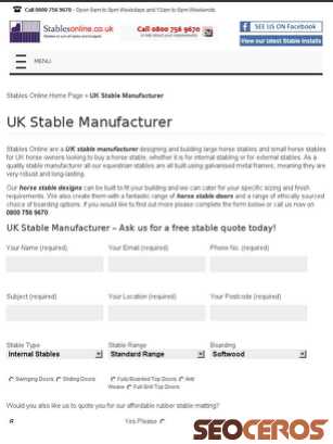 stablesonline.co.uk/uk-stable-manufacturer tablet preview