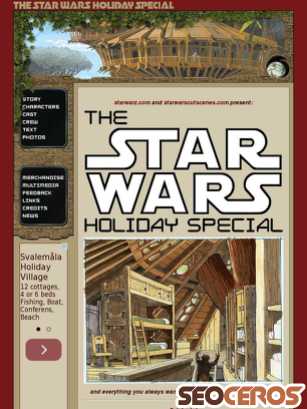 starwarsholidayspecial.com tablet preview