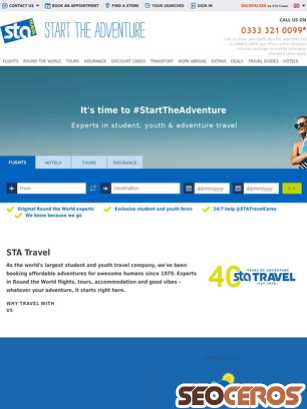 statravel.co.uk tablet preview