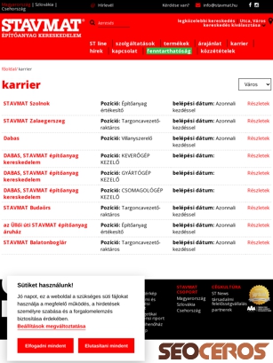 stavmat.hu/karrier tablet náhľad obrázku