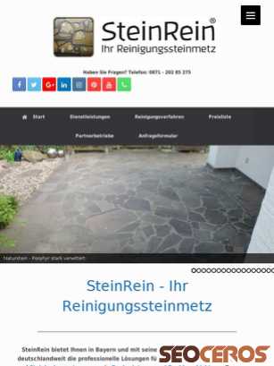 steinrein.com tablet Vorschau