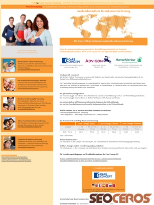 studenten-krankenversicherung-ausland.de/auslandsstudium-krankenversicherung.html tablet előnézeti kép