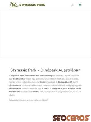 styrassicpark.hu tablet előnézeti kép