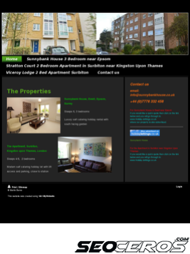 sunnybankhouse.co.uk tablet Vista previa