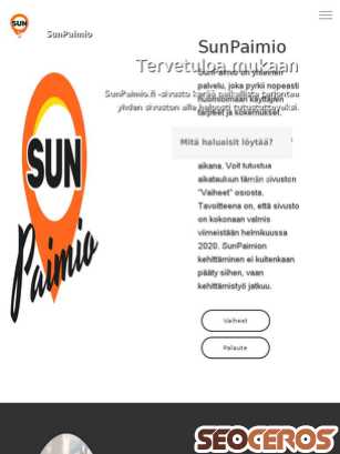 sunpaimio.fi tablet vista previa