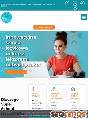 superschool.edu.pl tablet previzualizare