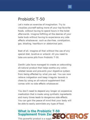 supplementprobiotic.com tablet vista previa