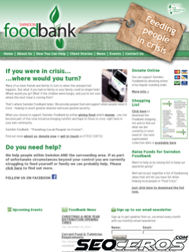swindonfoodbank.co.uk tablet Vista previa