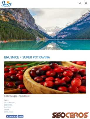 swissnatural.sk/brusnice tablet preview
