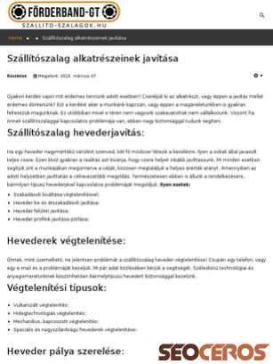 szallito-szalagok.hu/index.php/szolgaltatasaink/szallitoszalag-alkatreszeinek-javitasa.html tablet előnézeti kép