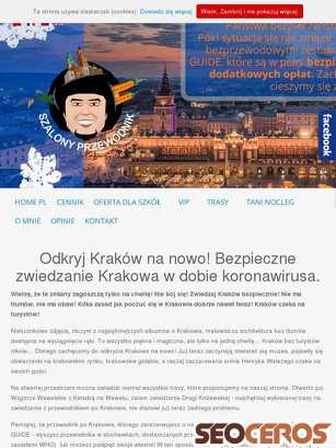 szalonyprzewodnik.pl/bezpieczne-zwiedzanie-krakowa tablet előnézeti kép