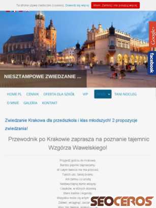 szalonyprzewodnik.pl/trasy/tajemnice-wzgorza-wawelskiego tablet náhled obrázku