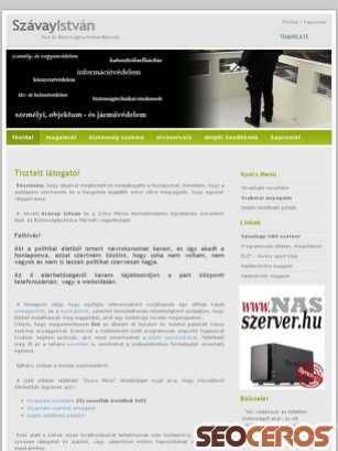 szavayistvan.com tablet előnézeti kép