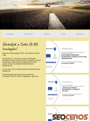 szelesut.com tablet előnézeti kép
