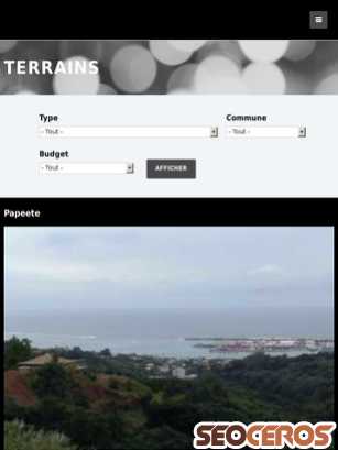 tahiticonseilimmobilier.com/vente/terrains tablet प्रीव्यू 
