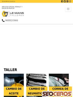tallereslemans.com tablet preview