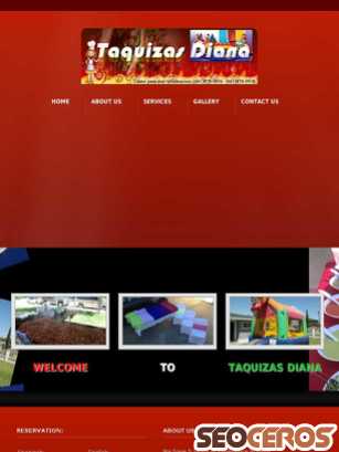 taquizasdiana.com tablet előnézeti kép