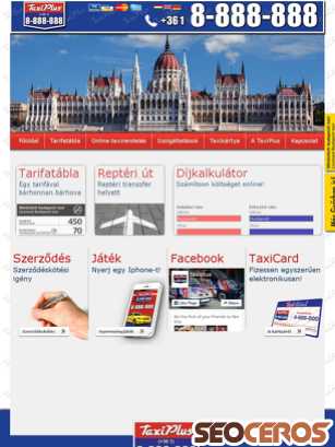 taxiplus.hu tablet Vorschau