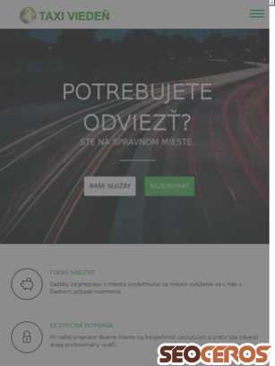 taxivieden.sk tablet előnézeti kép