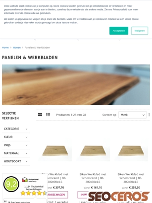 teakea.nl/wonen/panelen-en-werkbladen tablet előnézeti kép
