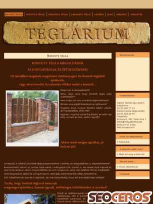 teglarium.com tablet előnézeti kép