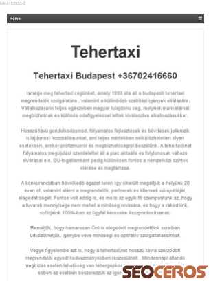 tehertaxi.net tablet előnézeti kép