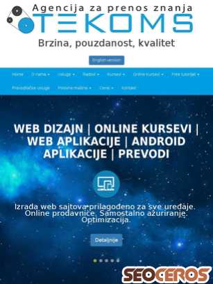 tekoms.co.rs tablet náhľad obrázku