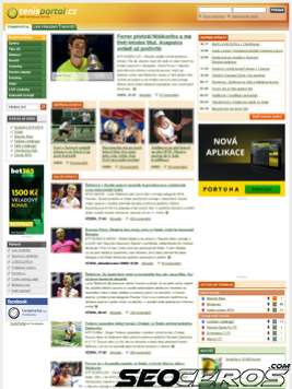 tenisportal.cz tablet vista previa