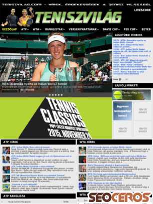 teniszvilag.com tablet förhandsvisning