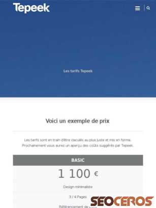 tepeek.com/fr/les-tarifs tablet náhľad obrázku