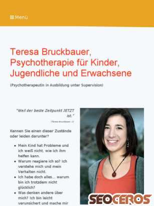 teresa-bruckbauer.at tablet förhandsvisning