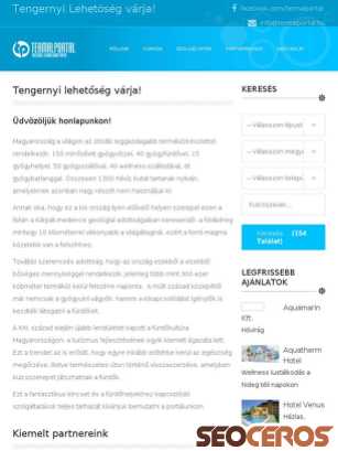 termalportal.hu tablet előnézeti kép
