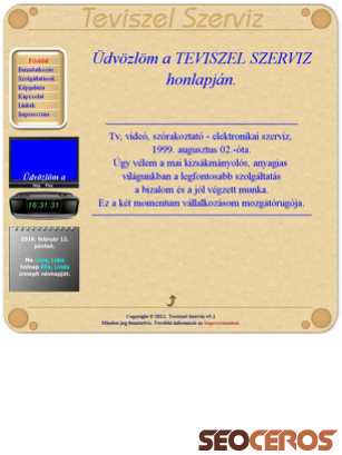 teviszel-szerviz.hu tablet előnézeti kép