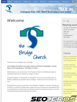 thebridgechurch.co.uk tablet Vista previa