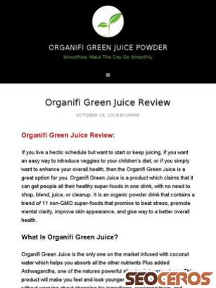 thegreenjuiceorganifireview.com tablet förhandsvisning