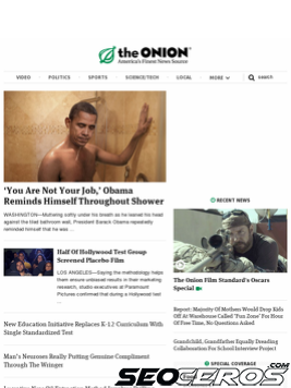theonion.com tablet preview