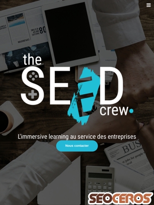 theseedcrew.com tablet preview
