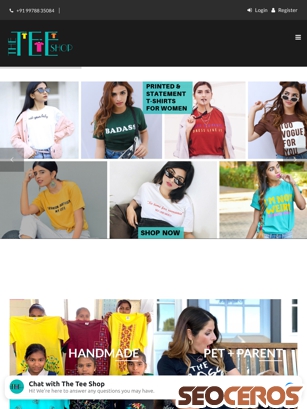 theteeshop.in tablet preview