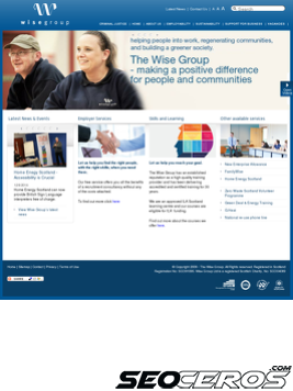 thewisegroup.co.uk tablet előnézeti kép