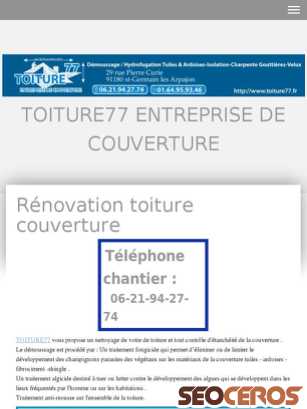 toiture77.fr tablet előnézeti kép