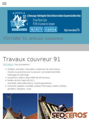 toiture91.fr/couvreur-91 tablet preview