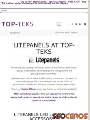 topteks.com/litepanels tablet Vista previa