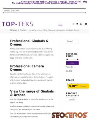 topteks.com/product-category/cameras/gimbals-and-drones tablet Vorschau