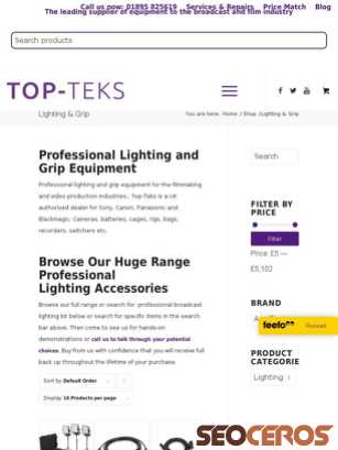 topteks.com/product-category/lighting tablet náhled obrázku