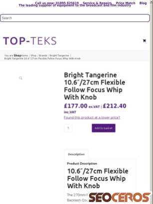 topteks.com/shop/brands/bright-tangerine-10-6-27cm-flexible-follow-focus-whip-with-knob {typen} forhåndsvisning