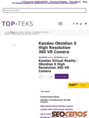 topteks.com/shop/brands/kandao-obsidian-r-high-resolution-360-vr-camera-2 tablet Vista previa