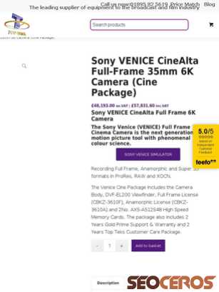 topteks.com/shop/cameras/sony-venice-ff-anamorphic-6k-camera {typen} forhåndsvisning