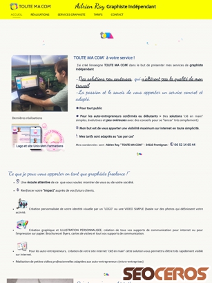 toutemacom.fr tablet vista previa