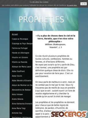 touteslespropheties.net tablet previzualizare